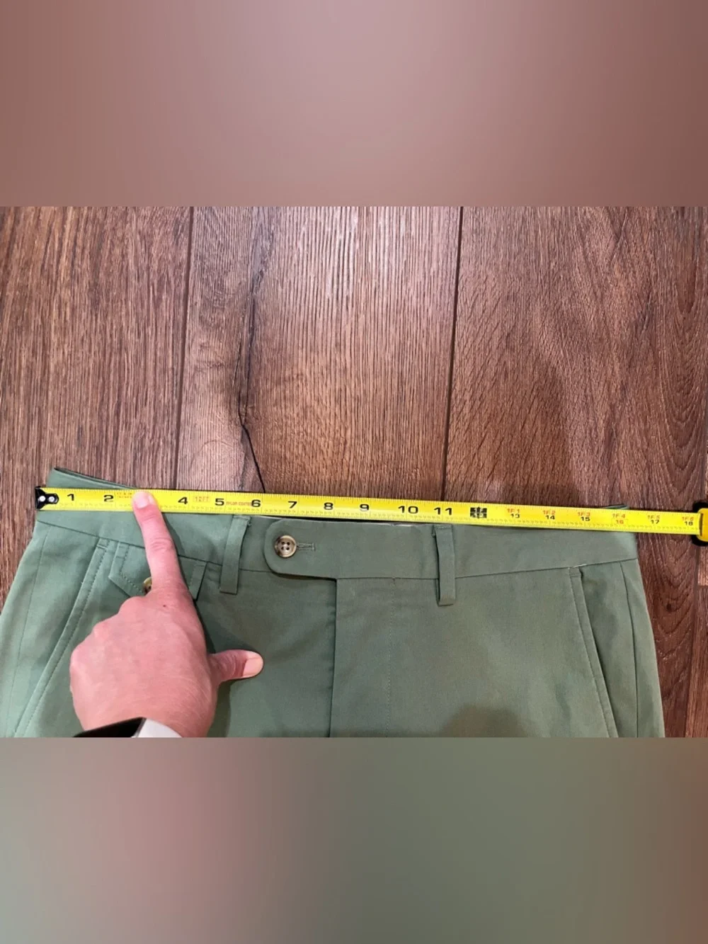 Bonobos Slim Fit Olive Green Chinos‎ Pants Size 30x29 Italian Emmetex Fabric